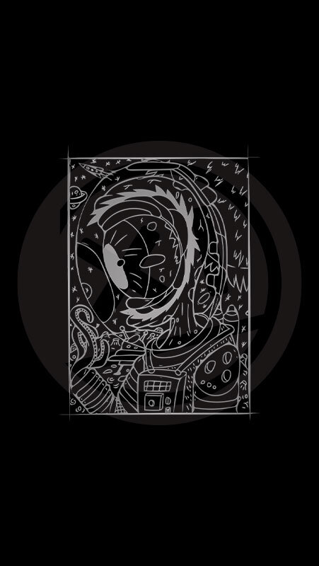 Giant Eyed Alien 4k Phone Wallpaper — Broken Grin