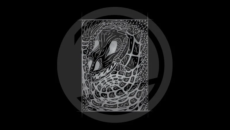 Skeleton Snake HD Desktop Wallpapper