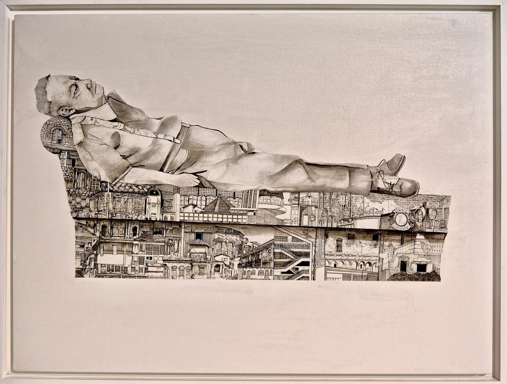  180 x 150 cm  Ink on paper and canvas 