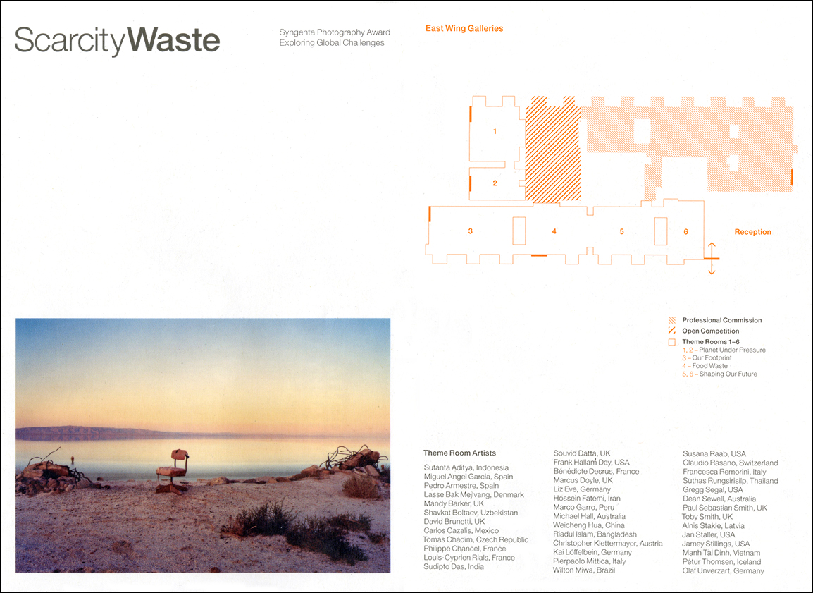 A print out and floorplan from The Syngenta Photography Award 2015 which was on show at Somerset House, London, from 11th March to 10th April 2015. To review Paul Sebastian Smith's entry please click here .