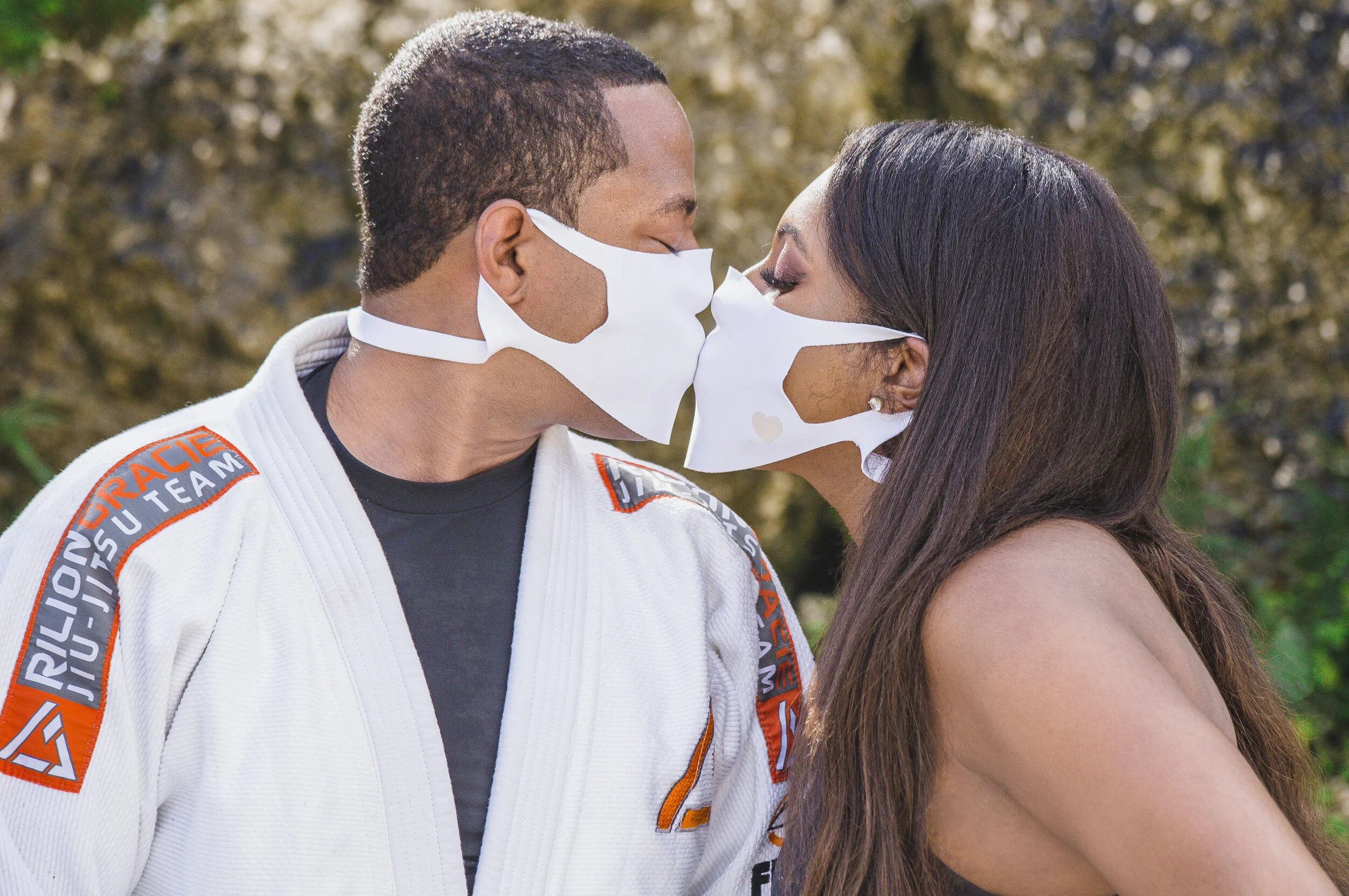 Engagement Photos at Mon Petit Gardens in Miami Florida - Sabine &amp; Trey's 