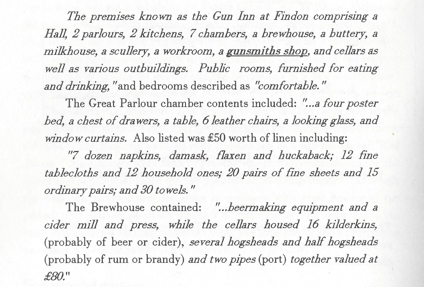 Image scanned from 'The Gun Inn At Findon'' by Ian Mallender, IMPRINT, Worthing, 2000.