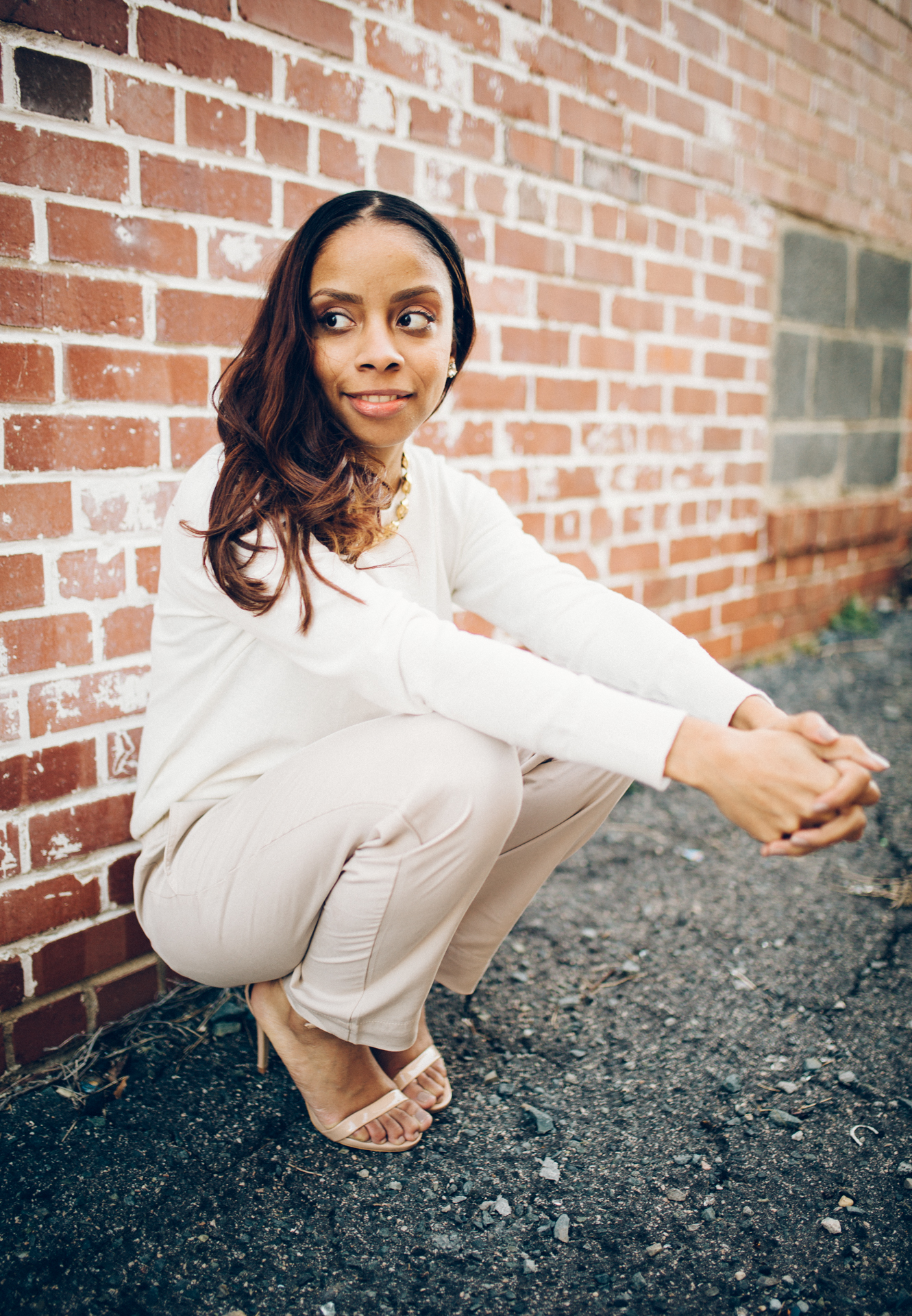 Professional, urban portrait in Durham, NC