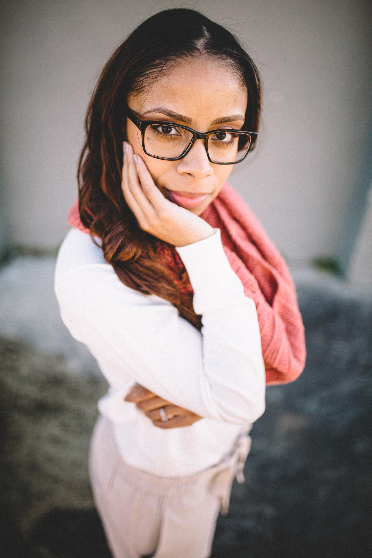 Professional, urban portrait in Durham, NC