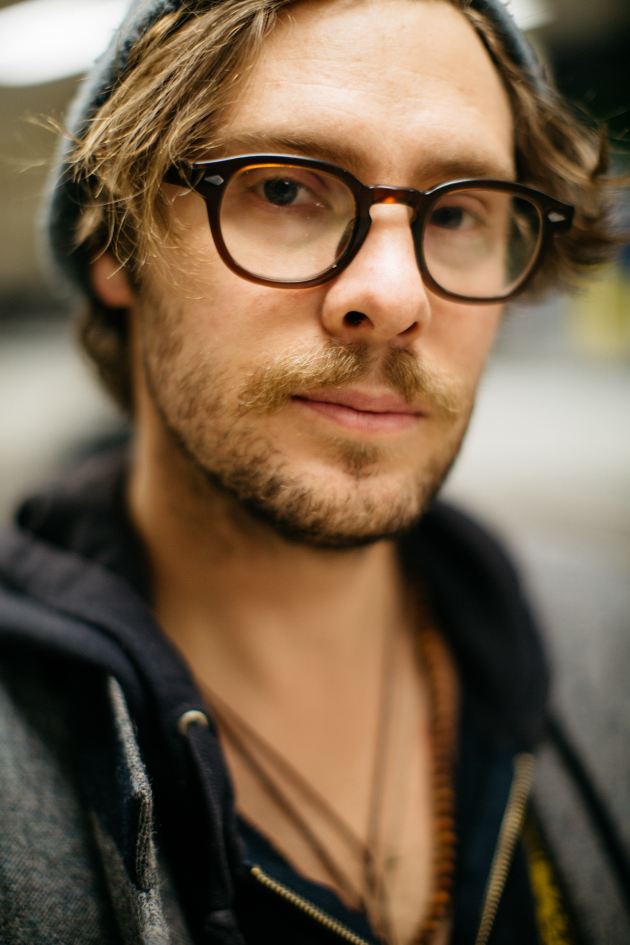 Stelth Ulvang of The Lumineers - at Bull City Suds - Durham, NC Musician Portraits