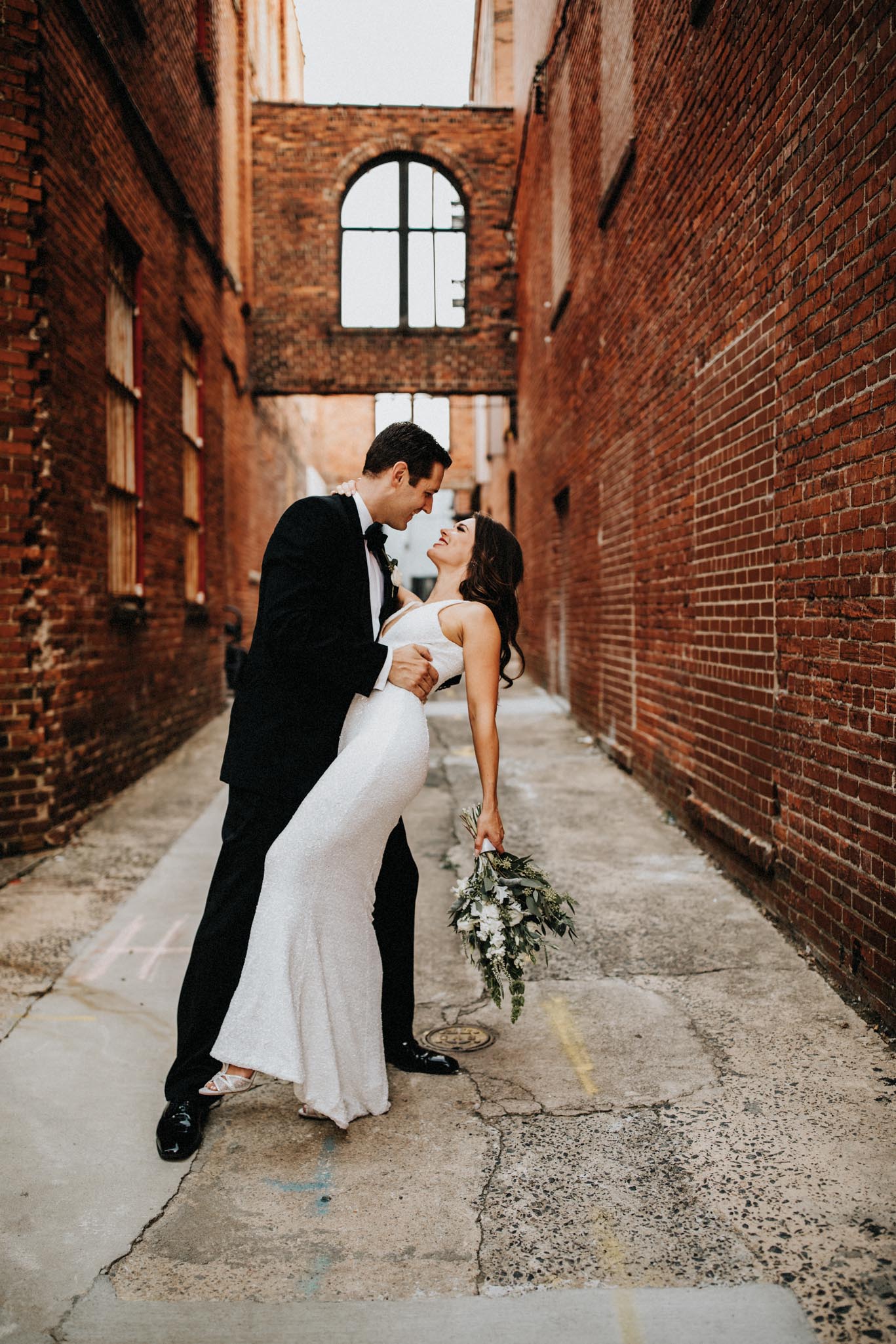 Hip bride and groom photography