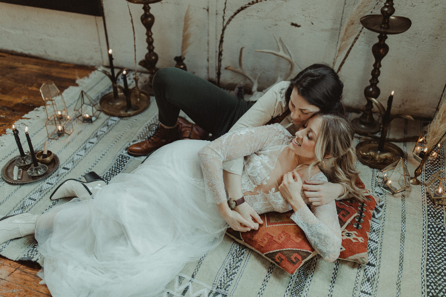 Bohemian Styled Lesbian Weddings in North Carolina