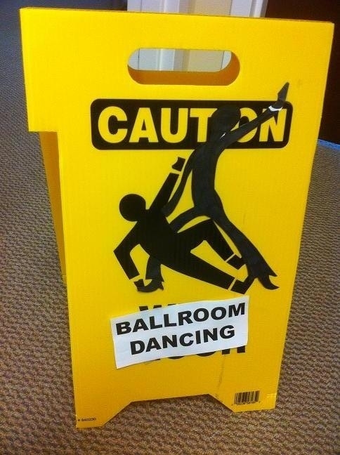 Change around some caution signs