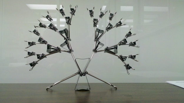 Or build this peaceful binder clip tree