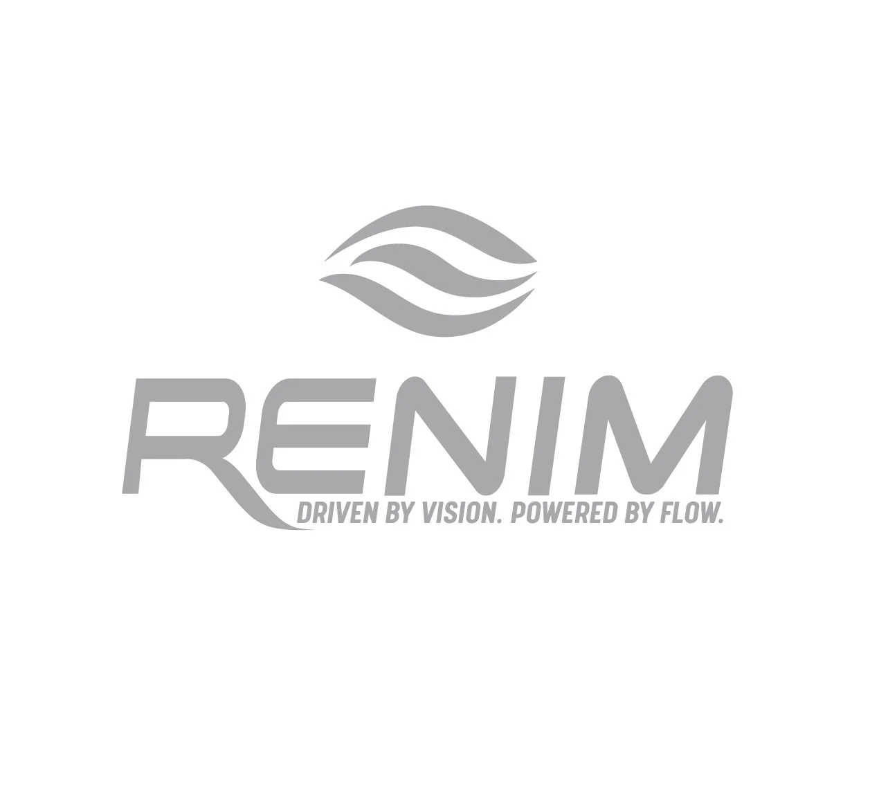 RENIM logo with tagline Driven by Vision. Powered by Flow.