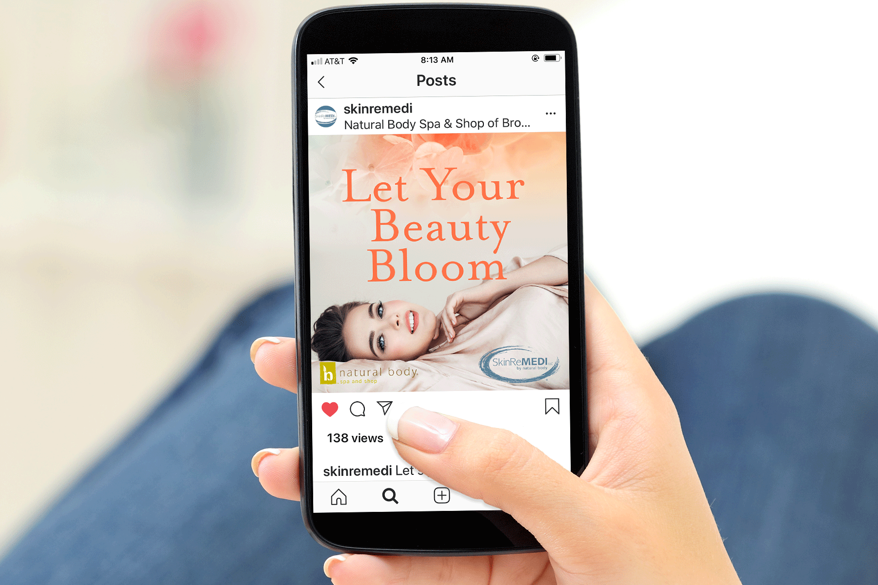 Animate GIF to promote a spring Botox event used for Intagram, Facebook and eblast.