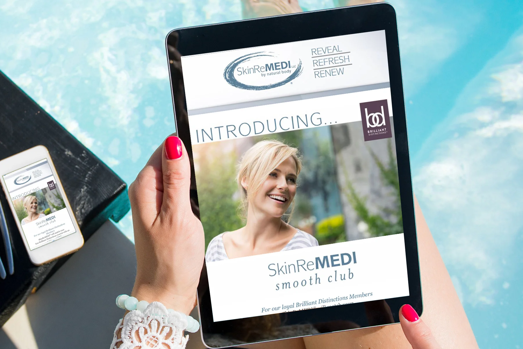 SkinReMEDI eblast built in Constant Contact with 30% opens and 18% clicks.