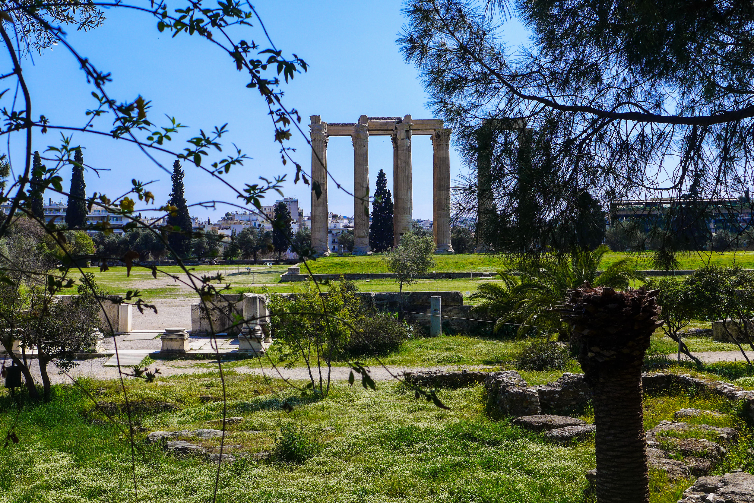 Looking in at the Temple of Zeus…we’ll return another day when it’s open.