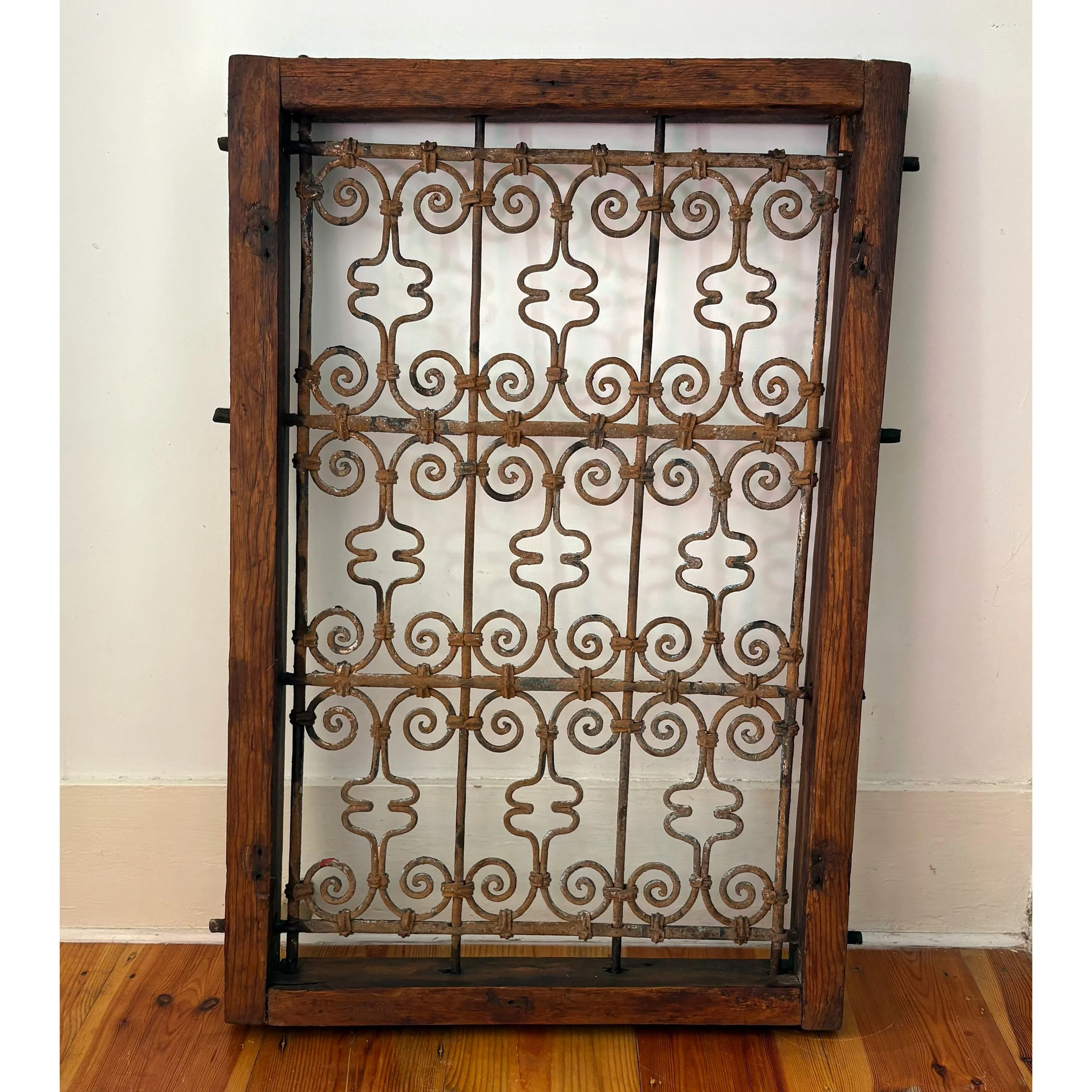 Vintage Berber Wooden and Metal Window