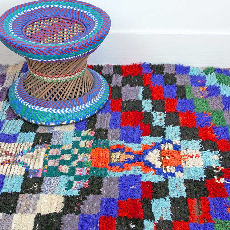 azilal rug vintage boucherouite berber boucherouite moroccan boucherouite rug small Moroccan Boucherouite Rug