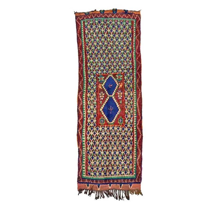 Long Vintage Azilal Rug