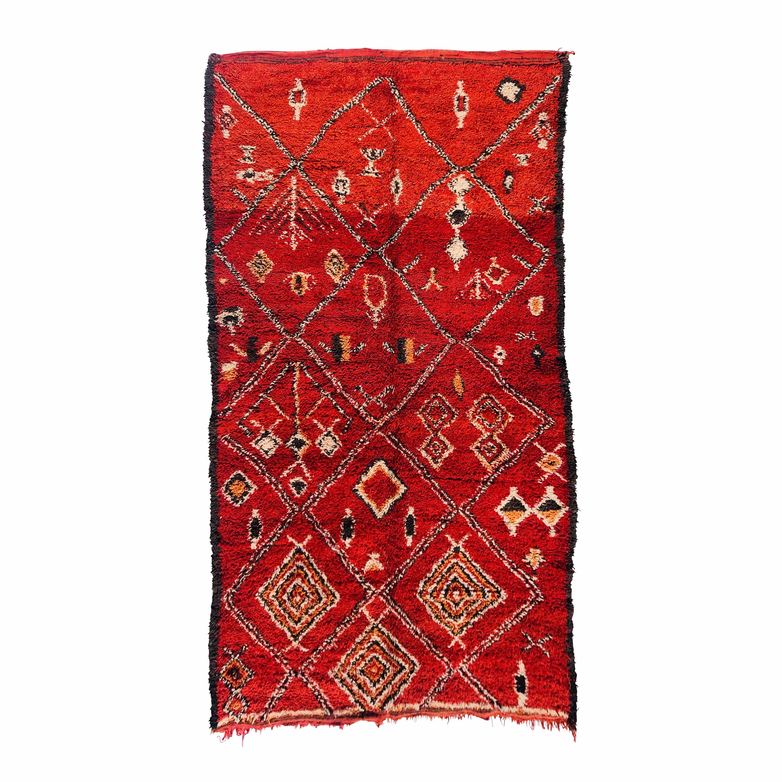 Vintage Moroccan Boujad Carpet