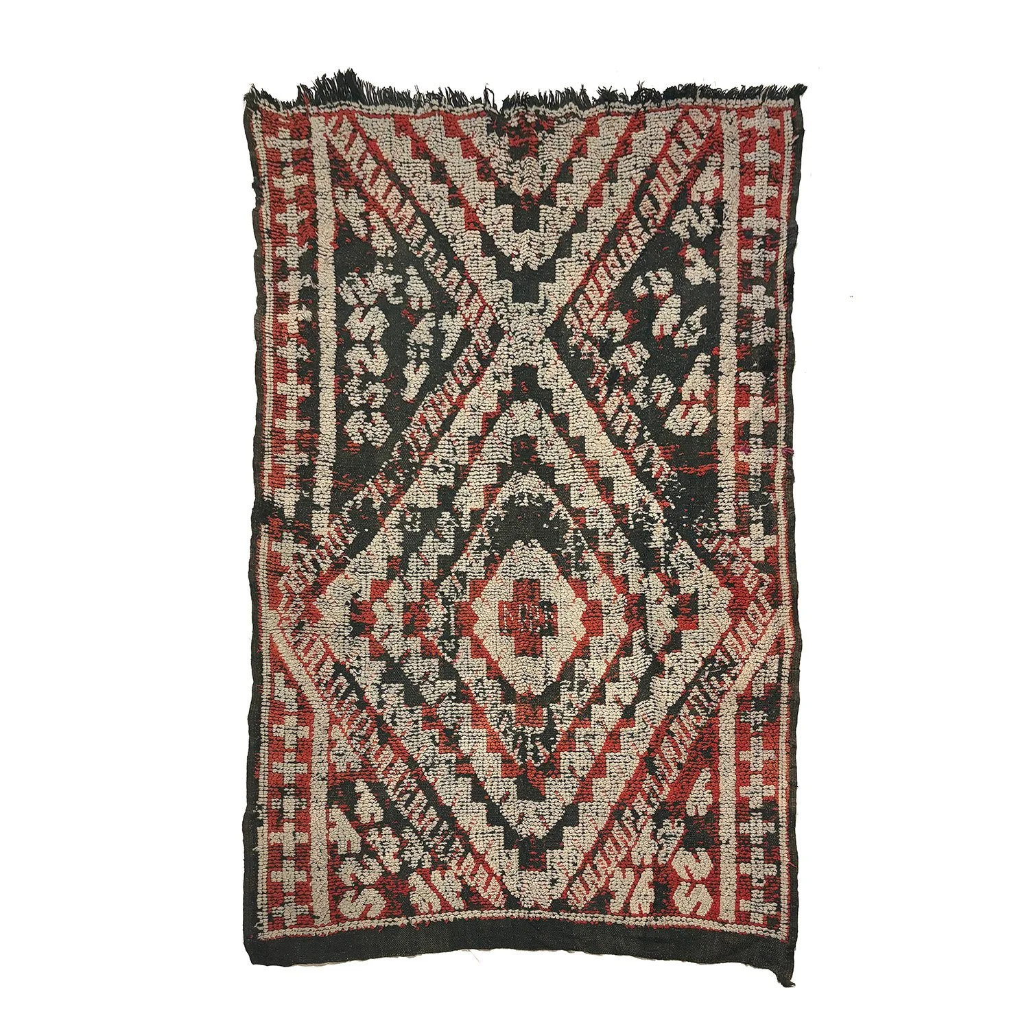 black moroccan beber carpet