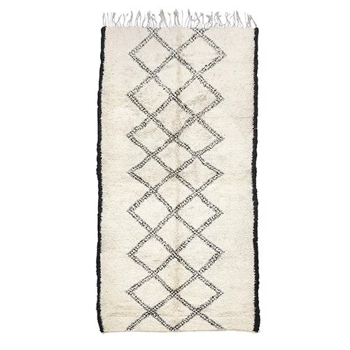 Large Vintage Beni Ouarain Carpet