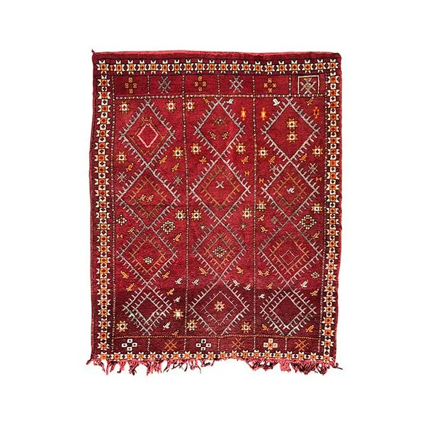 Vintage Middle Atlas Zemmour Carpet