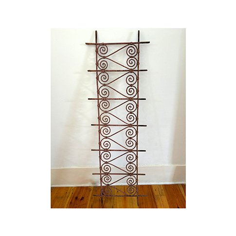 Vintage Moroccan Iron Window Grill