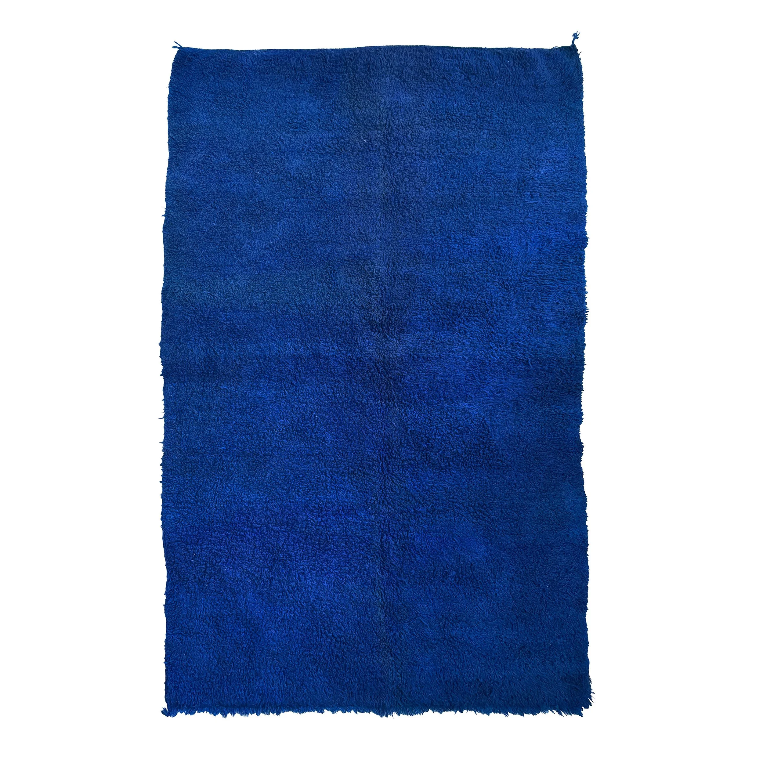 Blue Vintage Moroccan Beni Mguild Carpet