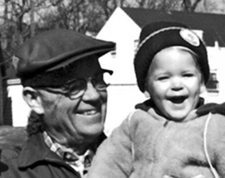 Carlyle with his grandson Karl