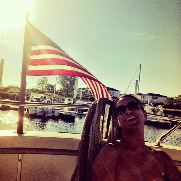 Nick and his bomb-ass boat last 4th of July