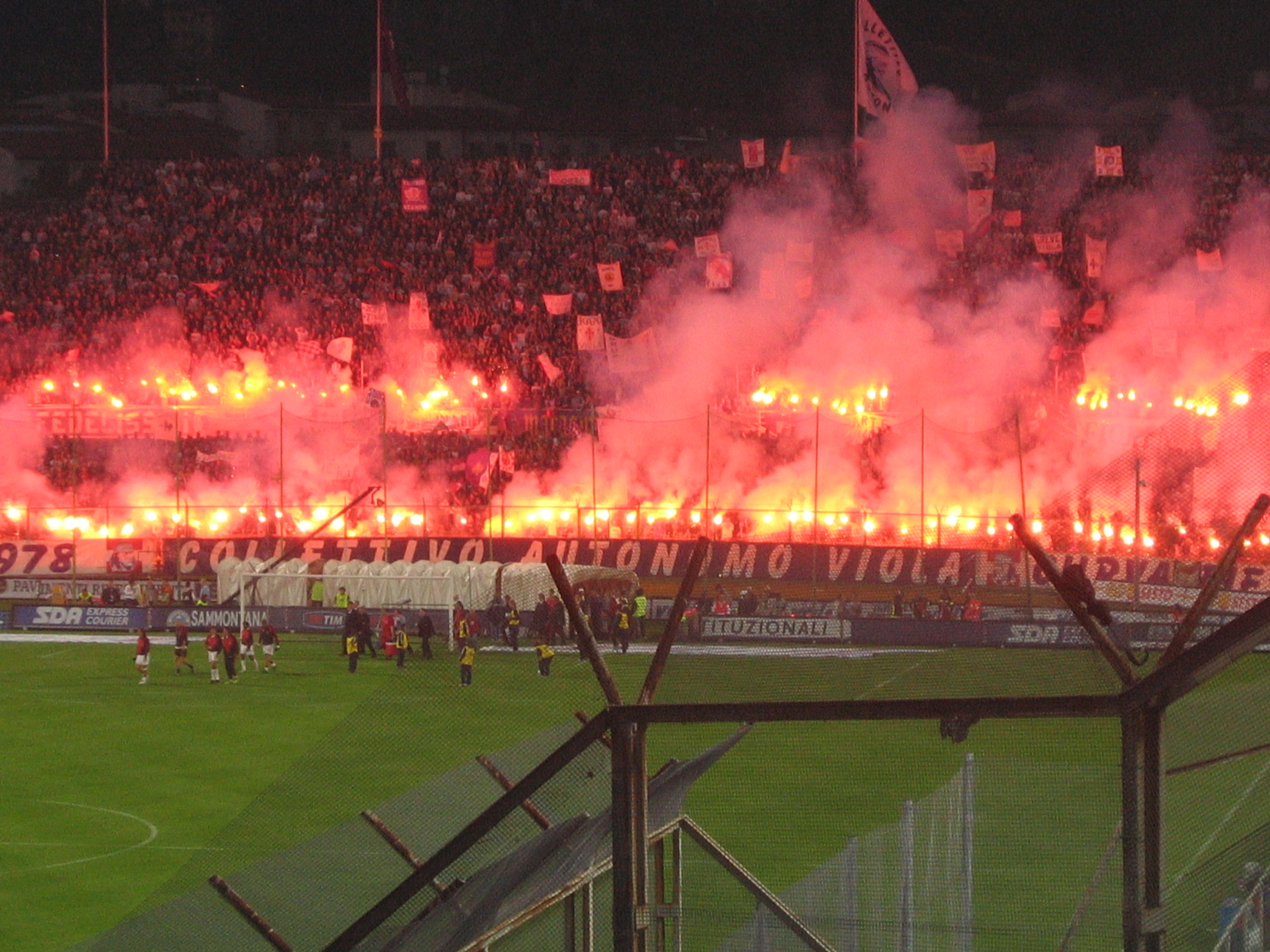 Fiorentina, your fans are on fire. No...like. Literally.