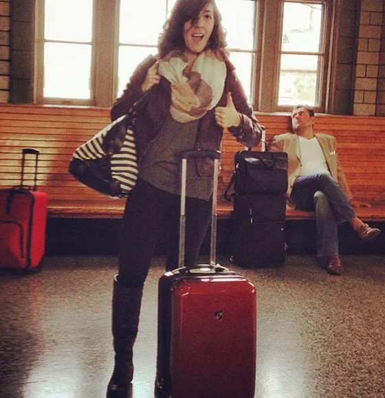 I was so beyond proud of myself for fitting all my shit into this roller and duffel bag, I insisted on photo documentation in Baltimore Penn Station.