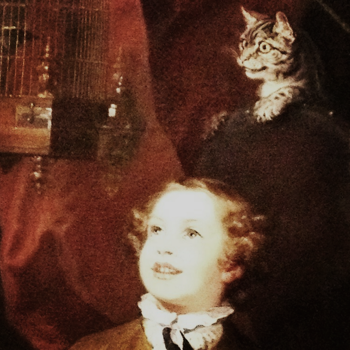 I'm that guy who takes pictures of paintings just because there are cats.