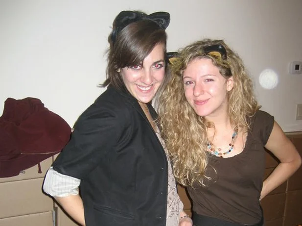 You can't see, but we're holding our tails.