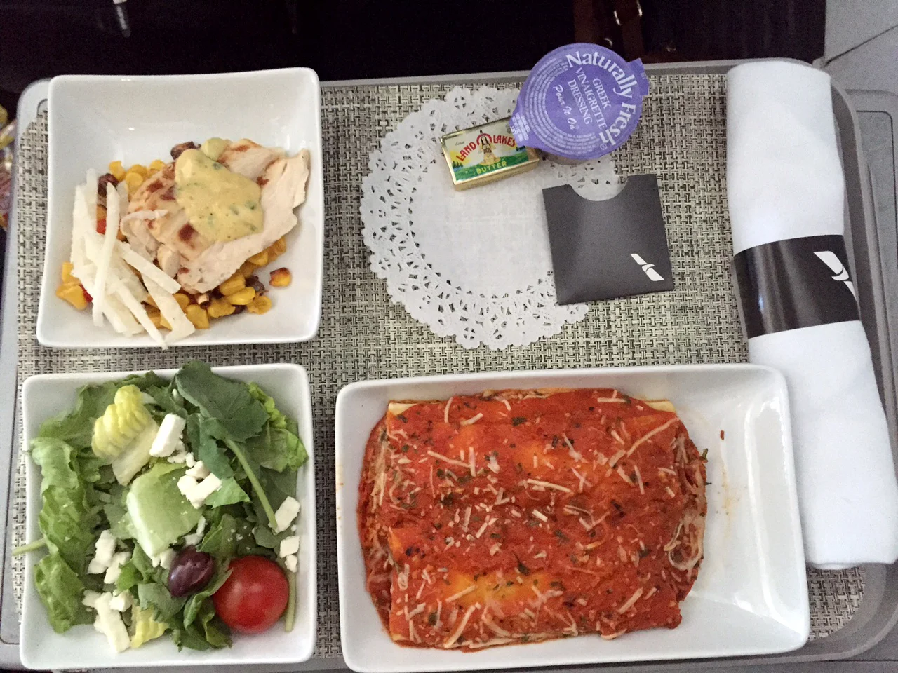 Real food on a plane? 