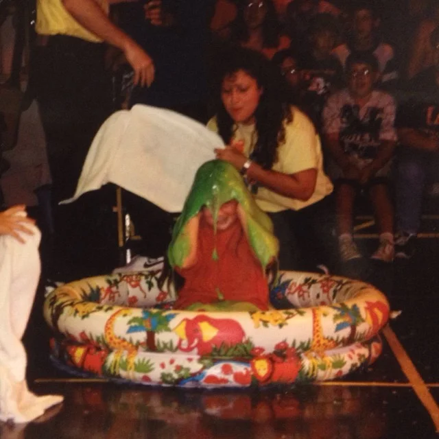 My most thrilling experience the last time we traveled to Disney/Universal. That's right bitches, I got SLIMED! 