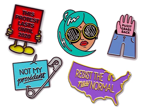 You can buy these pins and many other equally amazing ones here . All profits go to charity.
