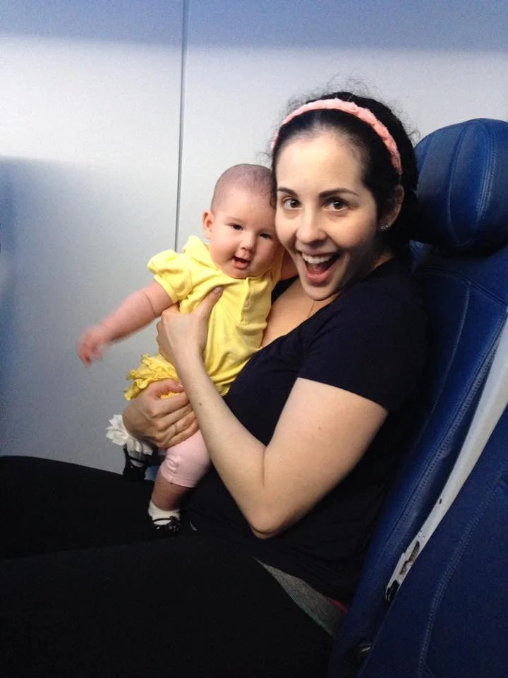 Fio's first flight.