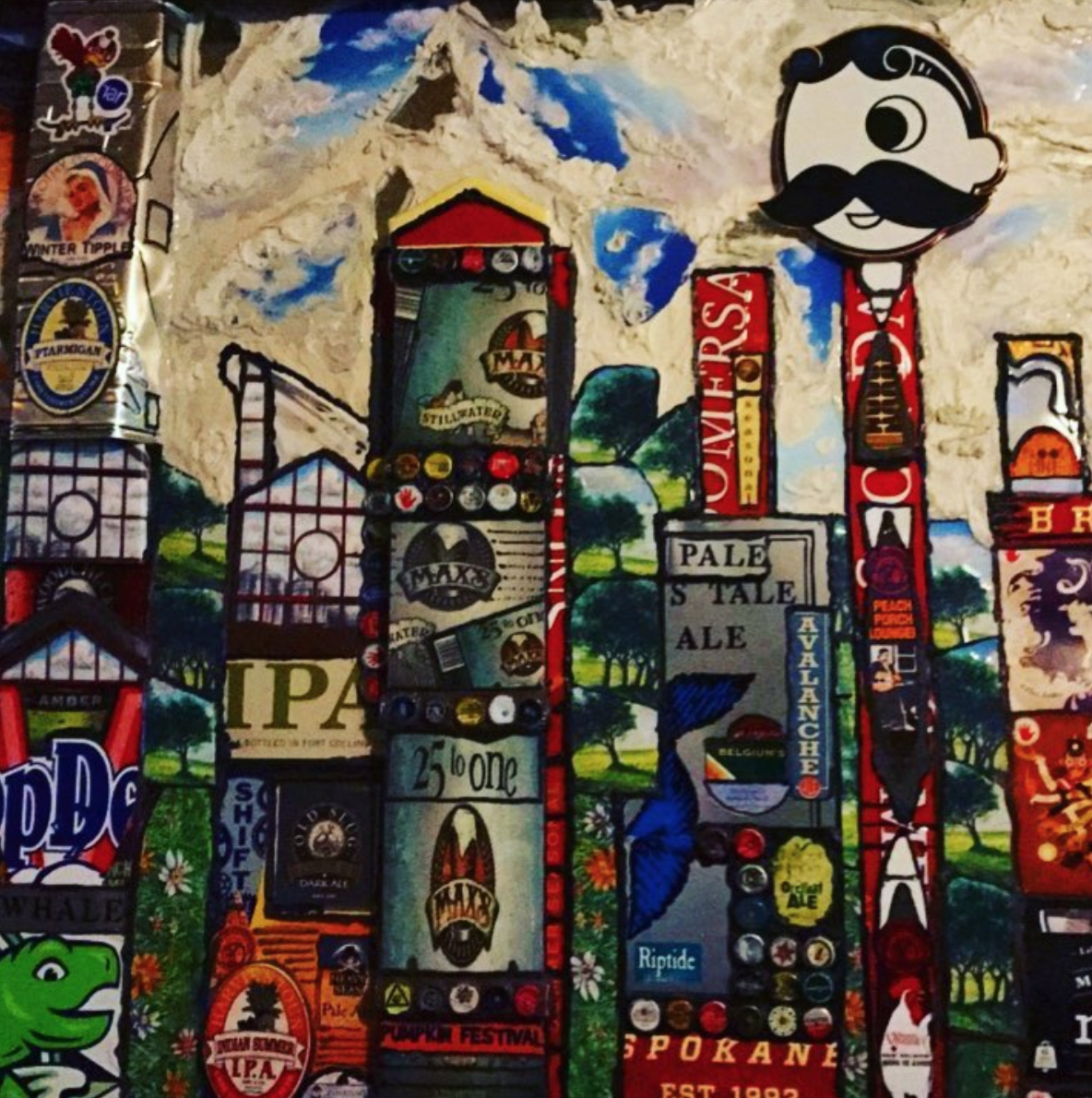 Decidedly Bmore art at Max's Taphouse.