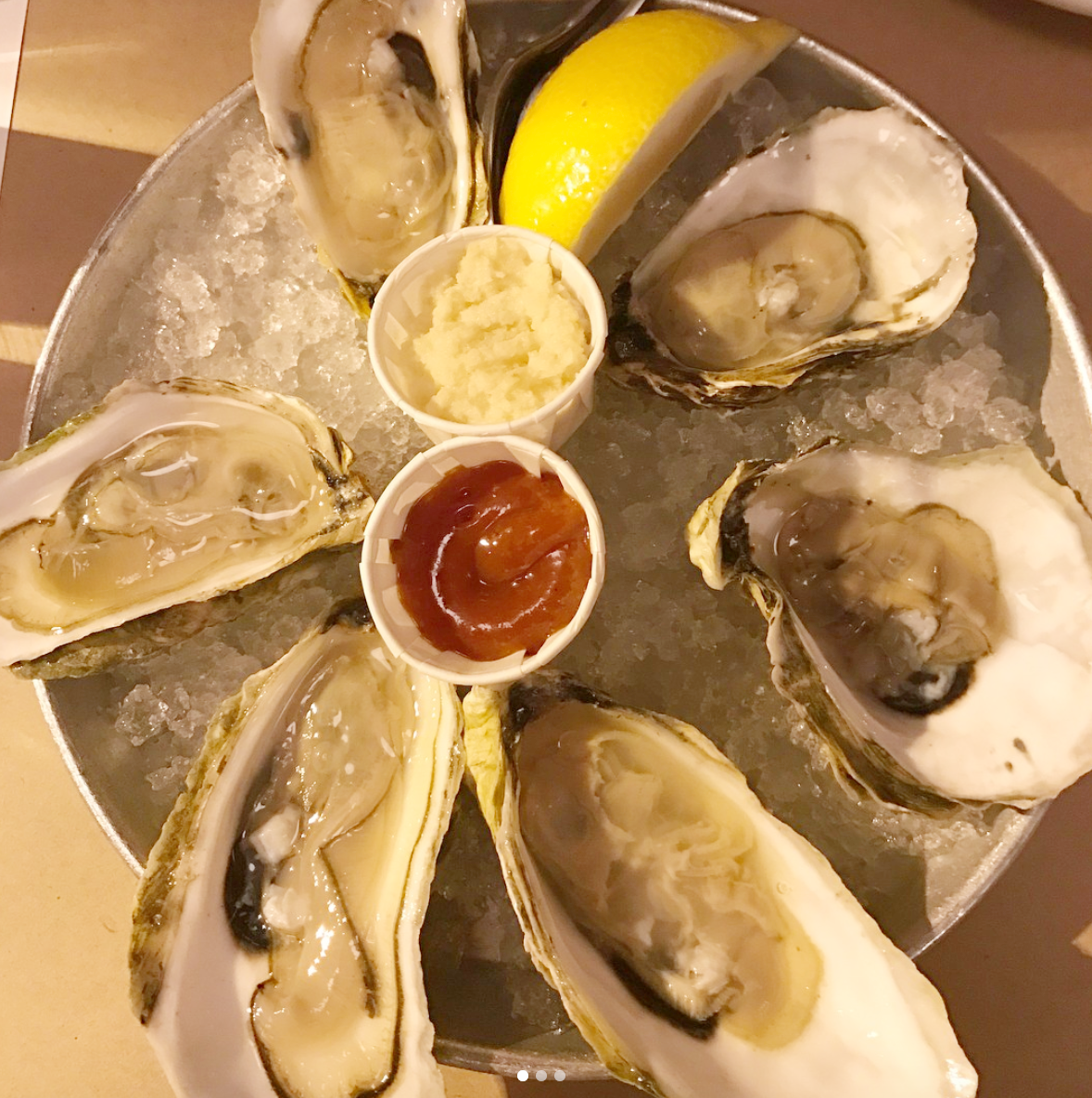 Oysters at Thames Street Oyster House.