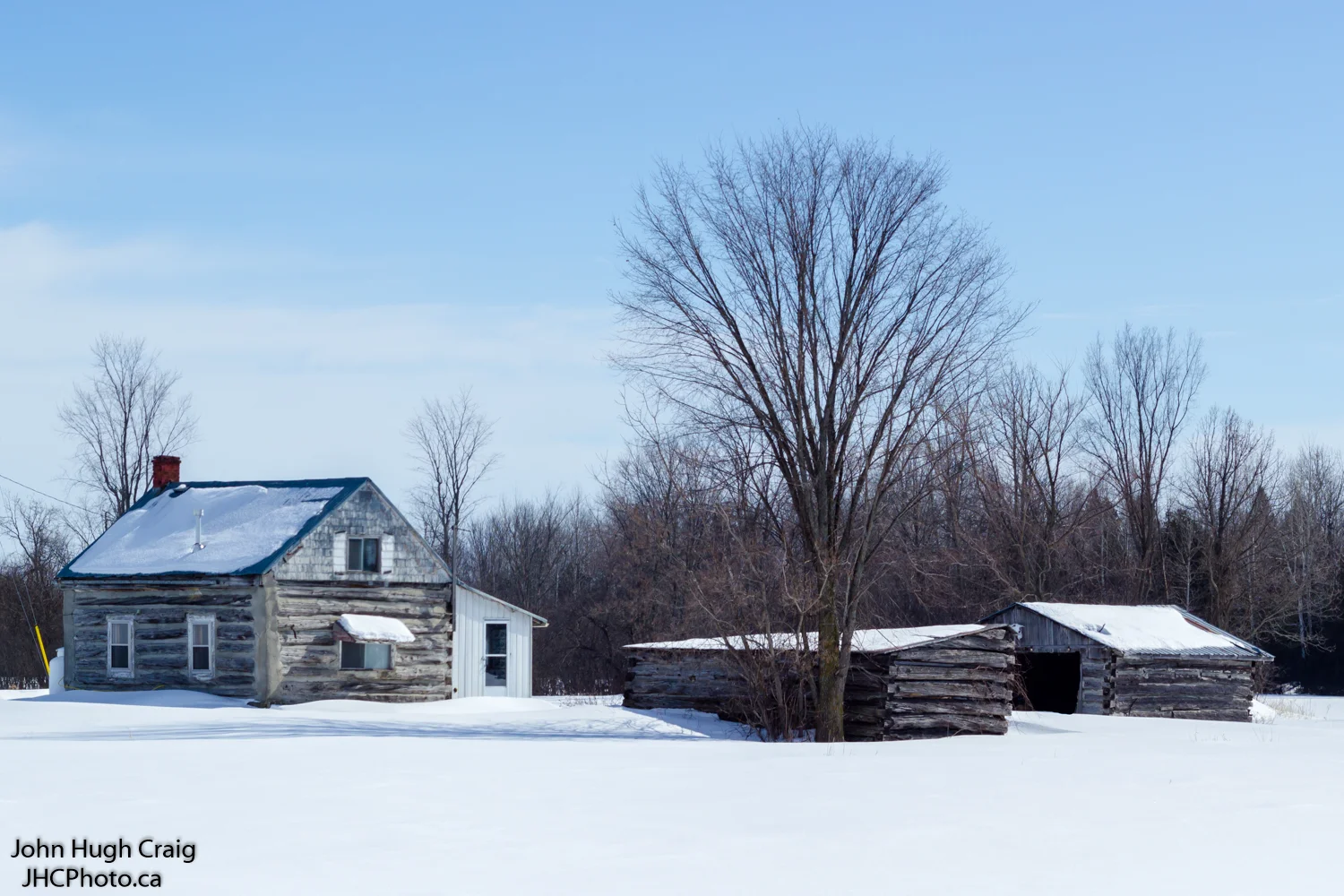 Winter Log Farm