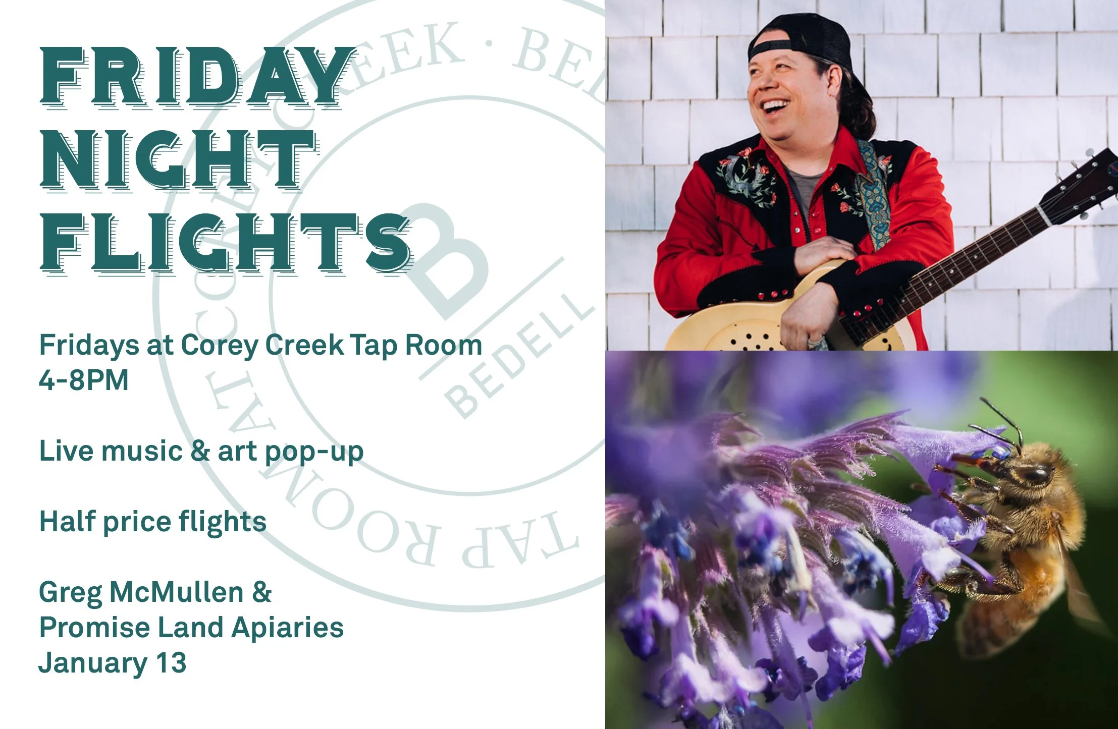 Greg McMullen & Promise Land Apiaries at Corey Creek Tap Room