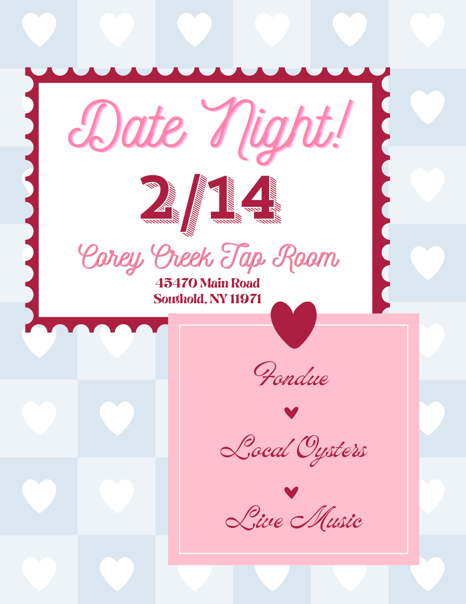 Valentine's Date Night at Corey Creek!