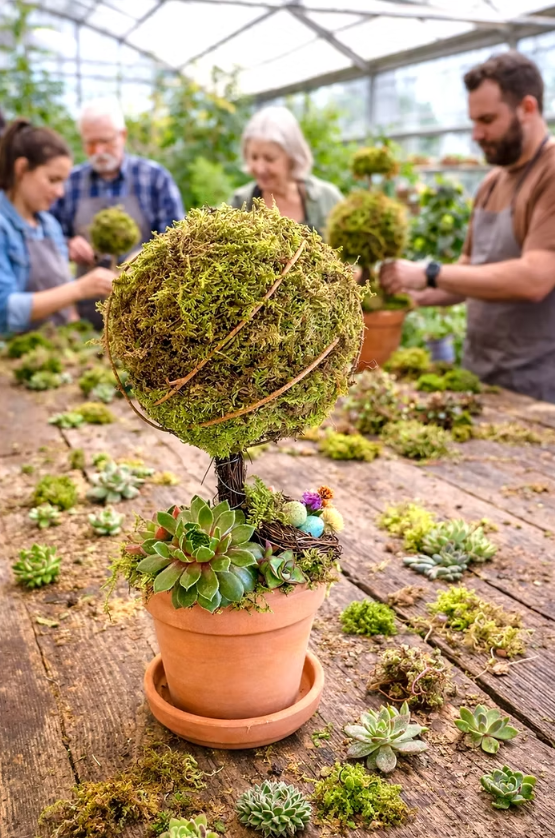 Spring Topiary Succulent Garden Workshop
