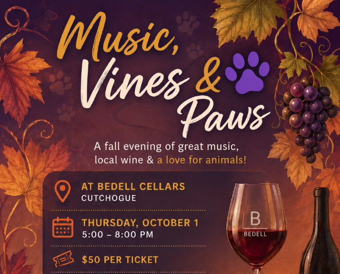 Music Vines & Paws w/ NoFo Animal Welfare League
