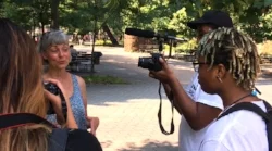 Multimedia Team Apprentices conduct an interview