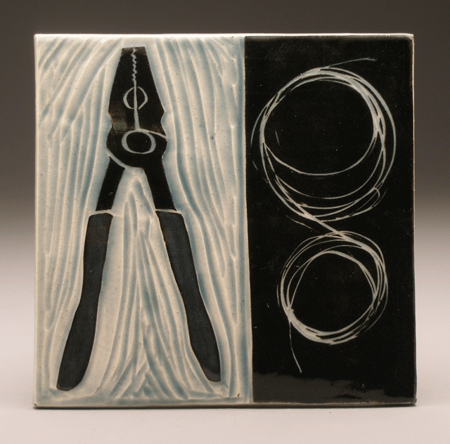   wire cutters,  6 x 6 tile 