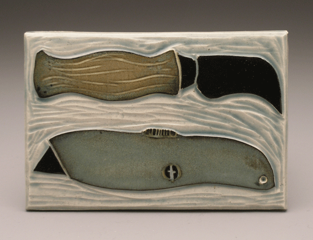   carpet knife &amp; utility knife , 4 x 6 tile 