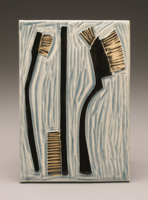   brushes , 4 x 6 tile 