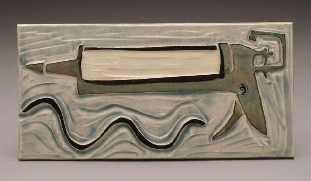   caulking gun , 4 x 8 tile 