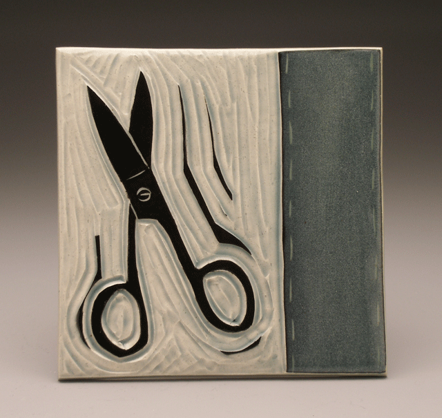   scissors ,&nbsp; 6 x 6 tile 