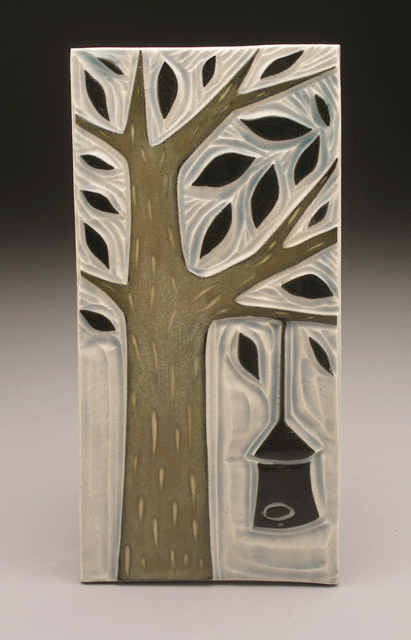   birdhouse , 4x8 tile 